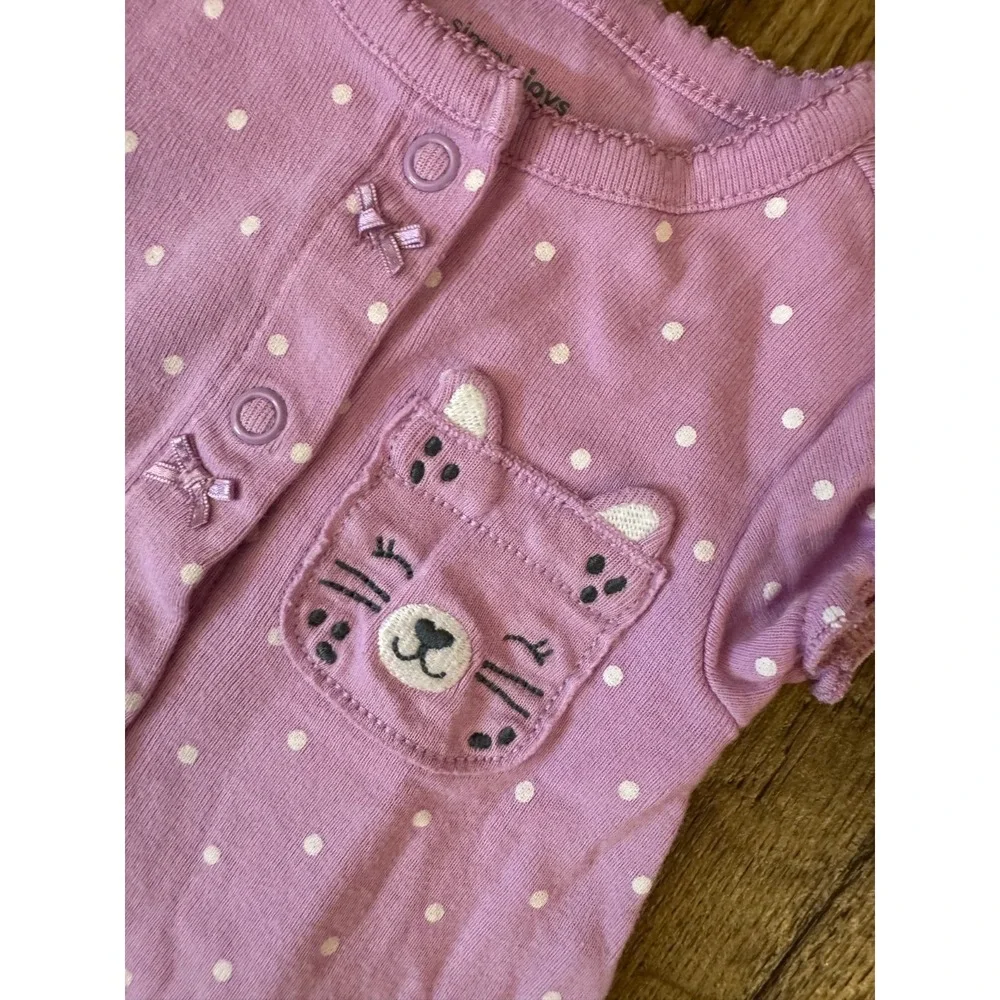 Carters Baby Girl Clothes Lot 0/3 Months Bundle Summer Rompers Outfits Polka Dot